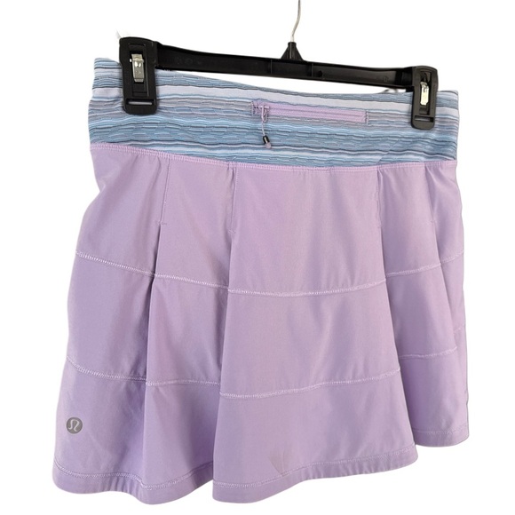 Lululemon Pace Rival Skirt II (Regular) Lilac /‎ Wave Twist Lilac Caspian Blue - Picture 1 of 13